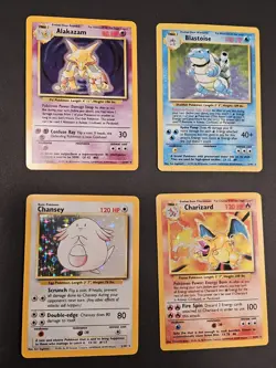 Base Set NM LP 102/102 near Complete Master Set Pokemon Vintage Charizard Holo - Image 5