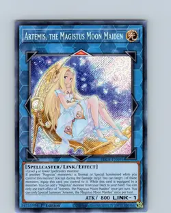 Yu-Gi-Oh Artemis, The Magistus Mood Maiden BLCR-EN095 1st Edition Secret Rare NM - Image 1