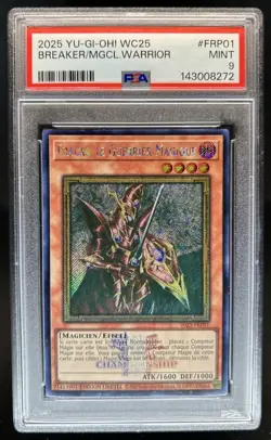 2025 Yugioh World Championship Breaker Magical Warrior SR #2025-FRP01 PSA 9 - Image 1