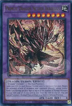 Yugioh - Primite Dragon Nether Berzelius - 1st Edition Ultra Rare NM - Free Holo - Image 1