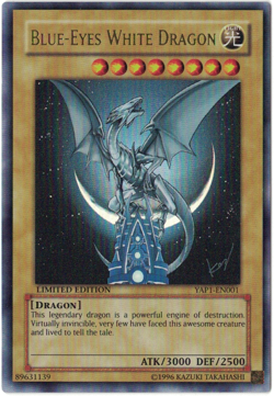 Yu-Gi-Oh! Blue-Eyes White Dragon (VLP) Limited Edition Ultra Rare YAP1-EN001 - Image 1