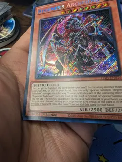Yugioh Regenesis Archfiend ALIN-EN016 Secret Rare 1st Edition *Pinhole Indent - Image 3