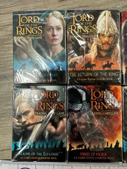 The Lord Of The Rings Trading Card Game Starter Deck Lot 8x Unused Decks - Image 2