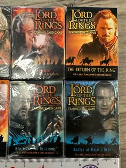 The Lord Of The Rings Trading Card Game Starter Deck Lot 8x Unused Decks - Image 3
