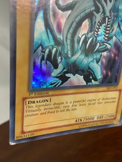 Yugioh - Blue-Eyes White Dragon SKE-001 Super Rare 1st Edition - HP/MP - Image 3