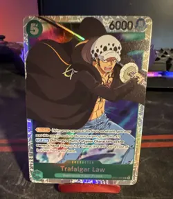 Namco Trafalgar Law Romance Dawn Foil Super Rare OP01-047 6000 EN - Image 1