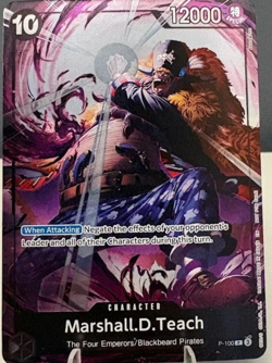 One Piece TCG - Marshall D. Teach P-100 - Event Pack Vol. 8 English - Image 1