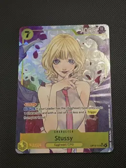One Piece TCG Stussy Alt Art SR OP-013 Carrying On His Will English - Image 1