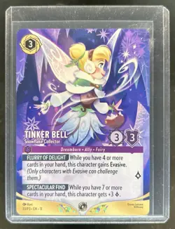 Disney Lorcana Store Championship Participant Promo Tinker Bell Snowflake #33/P3 - Image 1