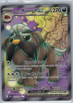 Arven's Mabosstiff ex 218/182 SV10: Destined Rivals - Pokemon Card - NM - Image 1