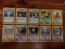 10 VINTAGE Pokemon Cards from Classic WOTC Sets!! - Image 1