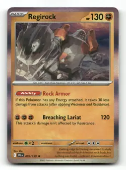 Regirock 082/159 - Journey Together Holo - Pokemon Card NM/M - Image 1