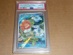 2024 Pokemon SURGING SPARKS SSP EN CASTFORM SUNNY FORM ILLUSTRATION #195 PSA 10 - Image 1