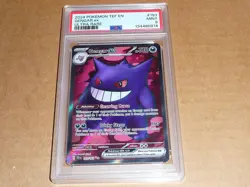 2024 Pokemon TEMPORAL FORCES EN GENGAR EX ULTRA RARE #193 PSA 9 - Image 1
