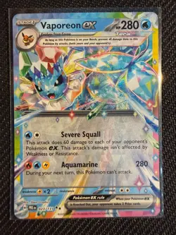 Pokemon TCG Vaporeon ex 023/131 Double Rare SV: Prismatic Evolutions - Image 1