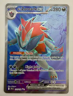 N's Zororark EX 175/159 Ultra Rare Full Art Holo Pokemon TCG Near Mint English - Image 1