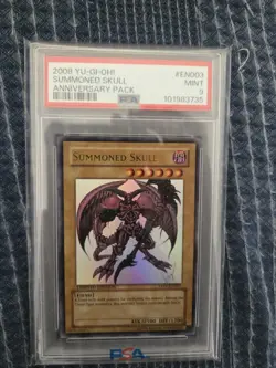 2008 Yu-Gi-Oh! Summoned Skull YAP1-EN003 Anniversary Pack Ultra Rare PSA 9 - Image 4