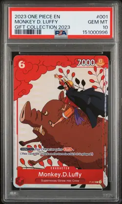 2023 ONE PIECE GIFT COLLECTION 2023 #001 MONKEY D. LUFFY PSA 10 - Image 1