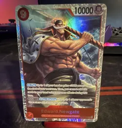 Namco Edward.Newgate Premium Booster-The Best- Foil Reprint Super Rare OP02-004… - Image 1
