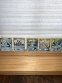 Pokemon TCG Vintage Lot Of 5 Water Type Cards - Image 1