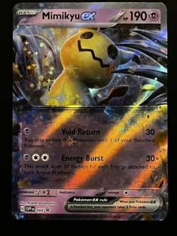 Mimikyu ex SVP 004 Black Star Promo - Holofoil Ultra Rare Pokemon Card LP - Image 1