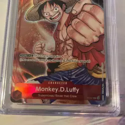Bandai Monkey D. Luffy P-001 Games Fest 23-24 Promo Foil CGC 10 One Piece Card - Image 3