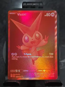 Victini 172/086 (Red Victini) White Flare Pokemon Card English BWR - Image 1