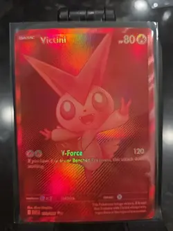 Victini 172/086 (Red Victini) White Flare Pokemon Card English BWR - Image 3
