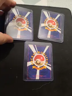 Lot Of 3 Japanese Pokemon 1996 Pocket Monsters Cards - Image 2