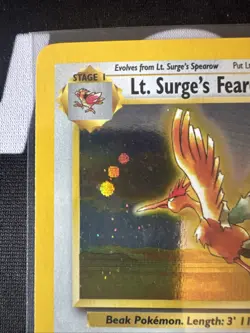 Lt. Surge's Fearow - 7/132 - Pokemon Gym Heroes Unlimited Holo Rare Card WOTC - Image 2