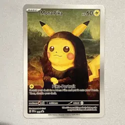 Mona Pika (Pikachu) Pokemon x Van Gogh Black Star Promo ACG Art Card - NM - Image 1