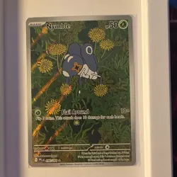 The Pokemon Company Nymble 096/094 Me02 Illustration Rare Holo Pokemon Card - Image 1