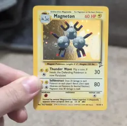 Pokemon Magneton Base Set 2 Holo Rare 009/130 60 HP Stage 1 Card - Image 1