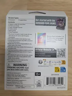 Gundam Card Game Starter Deck ST05 Iron Bloom English Version Factory Sealed New - Image 2