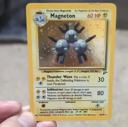 Wizards of the Coast Magneton Base Set 2 Holo Rare 60 HP Pokemon Card 9/130 - Image 1