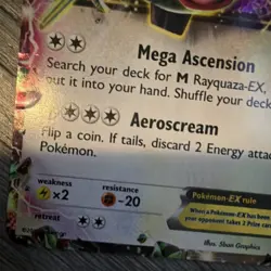 Pokemon Rayquaza EX XY66 XY Promo Holo 170 HP English 2015 Card - Image 4