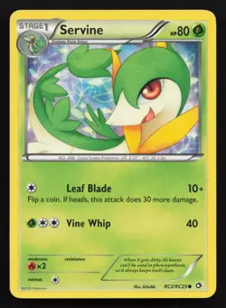 Servine RC2/RC25 Holo Legendary Treasures: Radiant Collection Pokemon Card - Image 1