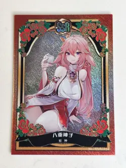 Yae Miko And Kokomi Romance Of Goddess Story 2 SSR Genshin Impact Waifu Cards - Image 2