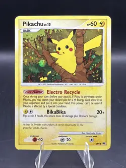 2007 Pokemon Diamond & Pearl Black Star Promo #DP16 Pikachu Holo MP-HP - Image 1