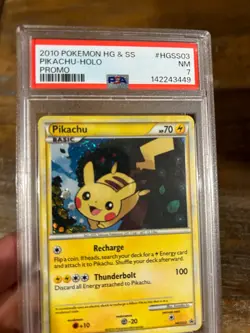 POKEMON 2010 HG & SS Promo PIKACHU Holo #HGSS03 PSA 7 Near Mint RARE - Image 1
