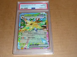 2025 Pokemon PRISMATIC EVOLUTIONS PRE EN LEAFEON EX #006 PSA 10 GEM MINT - Image 1