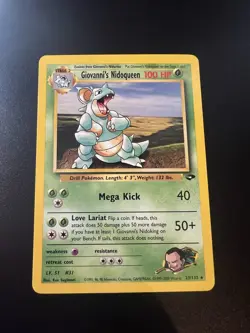 Giovanni’s Nidoqueen 23/132 Gym Challenge Unlimited 2000 Pokemon Card Rare NM - Image 1