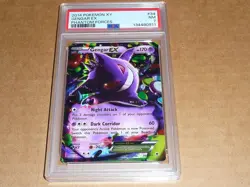 2014 Pokemon XY GENGAR EX PHANTOM FORCES #34 PSA 7 - Image 1