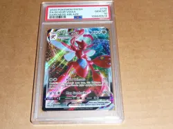 2020 Pokemon SWORD SHIELD FULL ART FA SCIZOR VMAX DARKNESS ABLAZE #119 PSA 10 - Image 1