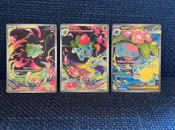 Pokemon Venusaur Evolution Line Set Bulbasaur Ivysaur Mega Venusaur EX NM/M++ - Image 1