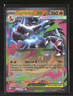Pokemon 2025 Scarlet & Violet Phantasmal Flames Mega Charizard X EX RR #13/94 - Image 1