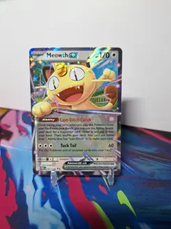 2026 Pokemon TCG Me03: Perfect Order Meowth ex 062/088 Holo - Image 1