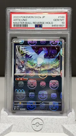 2023 POKEMON JPN SV2A-POKEMON 151 MASTER BALL REVERSE HOLO #144 ARTICUNO PSA 10 - Image 1