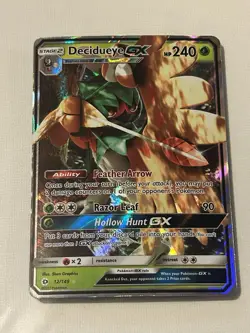 Pokemon TCG Decidueye GX 12/149 Sun & Moon Base Set - Image 1
