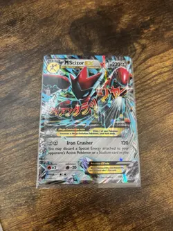 Pokemon Mega-M Scizor EX TCG 77/122 XY Breakpoint Holo Ultra Rare Card - Image 1